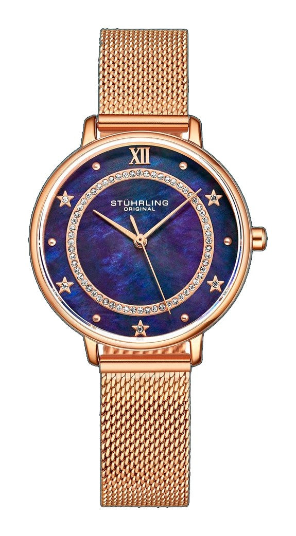 Charm Quartz Fashion Blue/Rose | Blue Dial