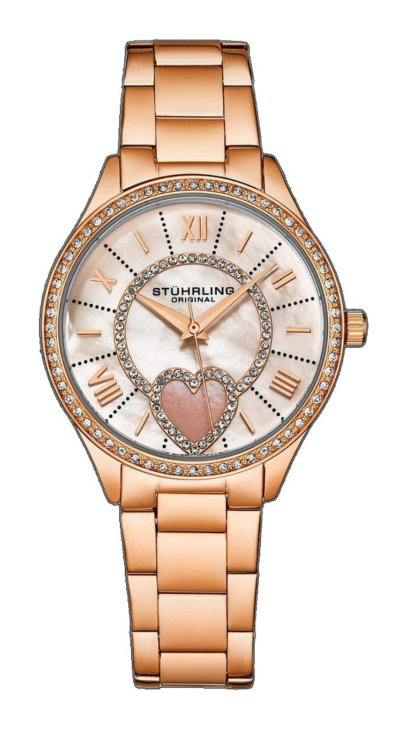 Saylor Mother of Pearl Quartz Classic Rose/Stainless | White Dial
