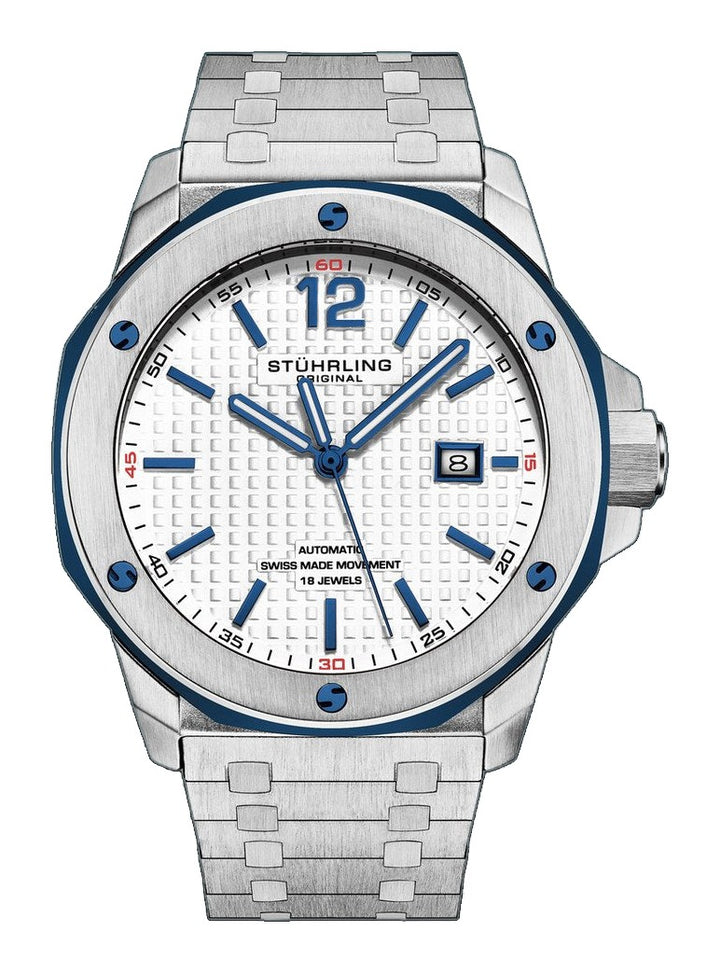 Fortitude Automatic 44mm Blue/Silver | Silver Dial