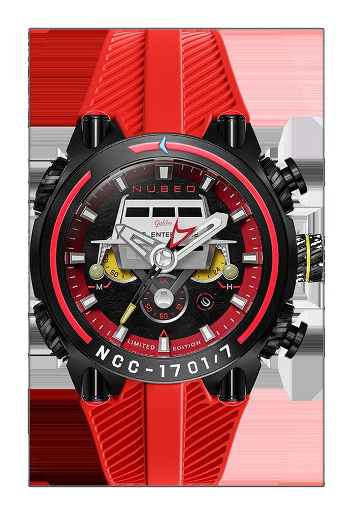 Deimos Chronograph Star Trek Galileo Limited Edition | Red Dial