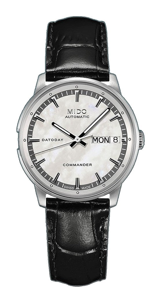 COMMANDER II LADY Black/SS | White Dial