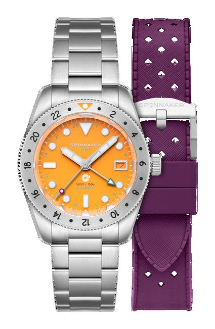 Croft 39 GMT Automatic Yellow / Stainless Steel | Yellow Dial