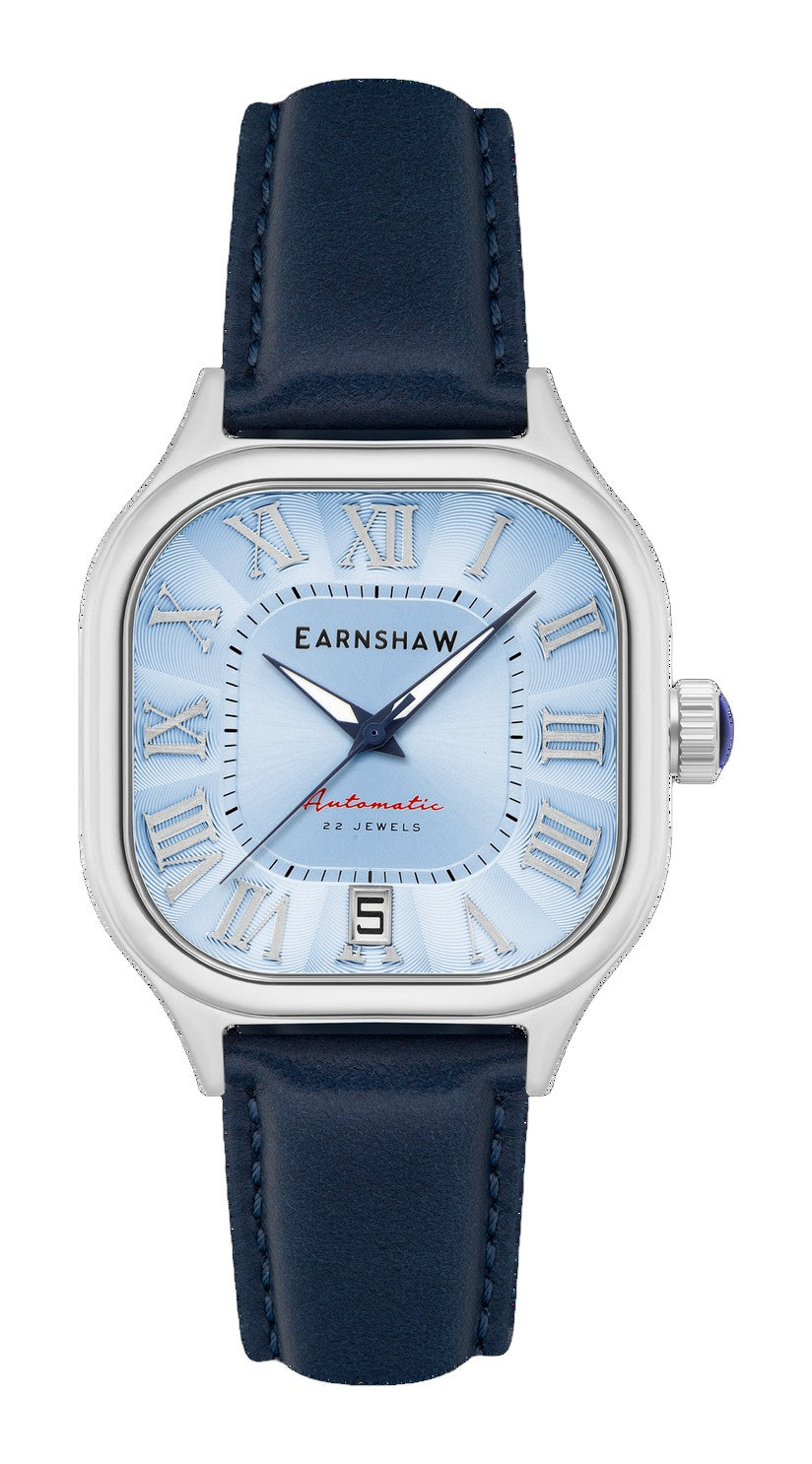 Coussin Automatic Blue / Blue Genuine Leather | Blue Dial