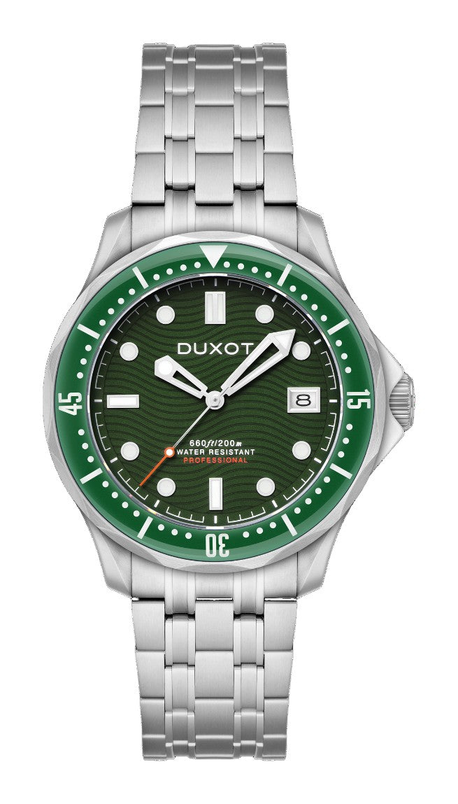 Henri Diver Automatic Green / Stainless Steel | Greeb Dial