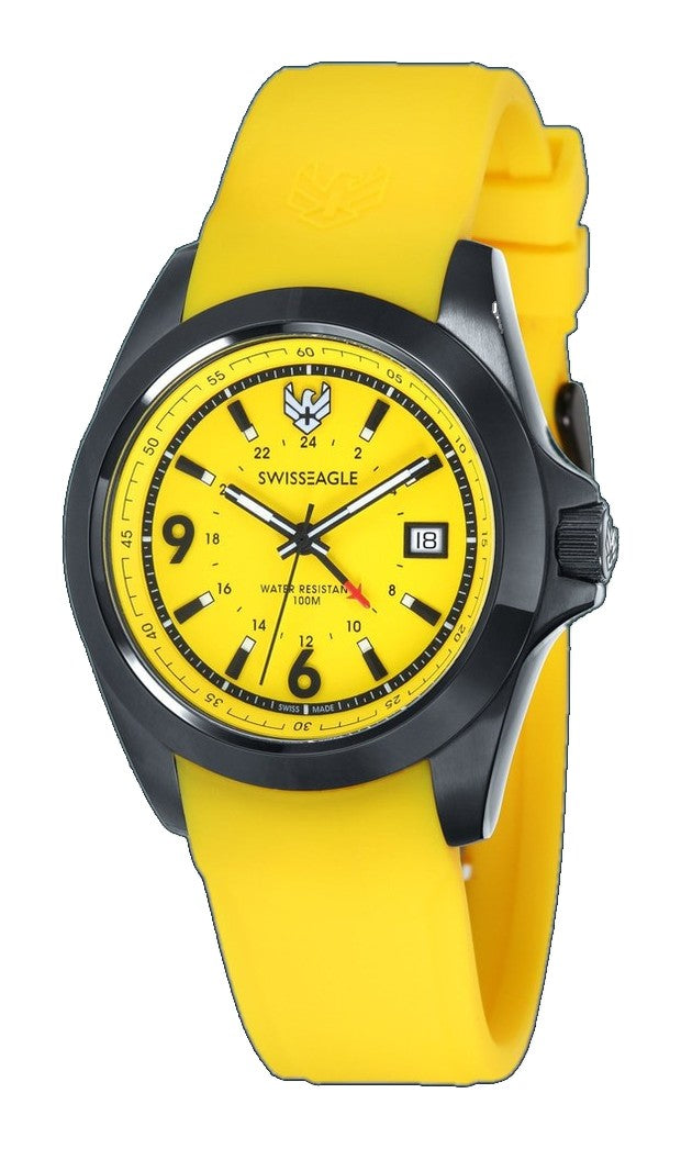 Dufaux GMT Yellow / Silicone | Yellow Dial