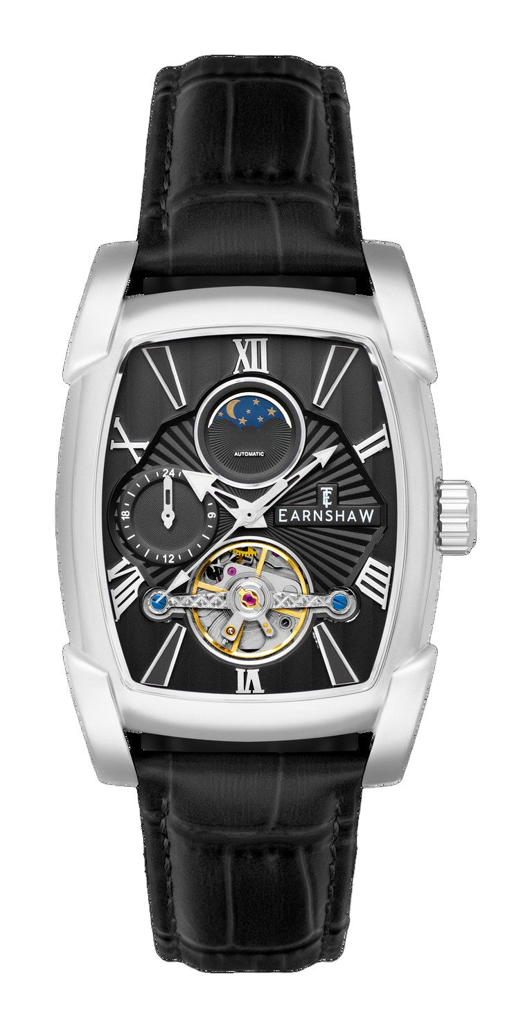 Heritage Kensington Multifunction Automatic Black / Black Leather | Black Dial