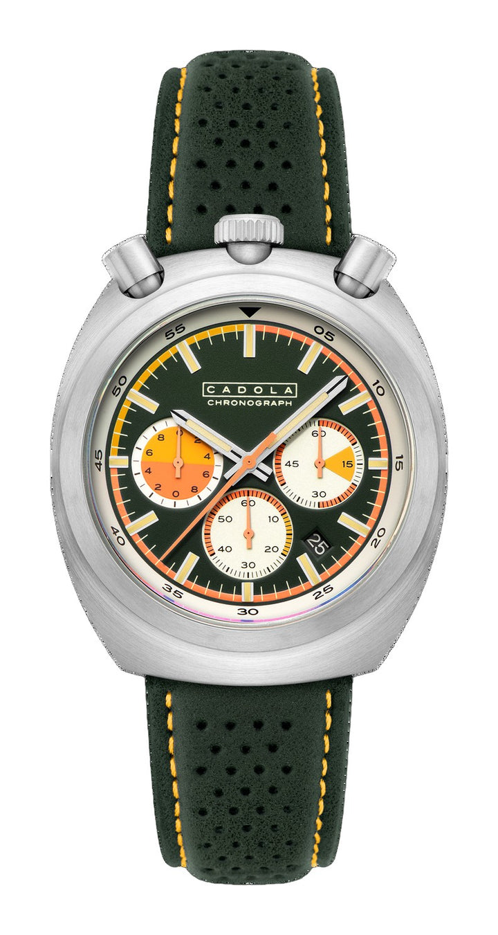 Testa Di Toro Chronograph Green / Leather | Green Dial