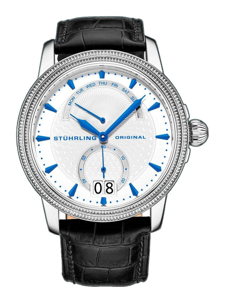Symphony 788 Silver case/Leather strap/ Brass Dial | Silver Dial