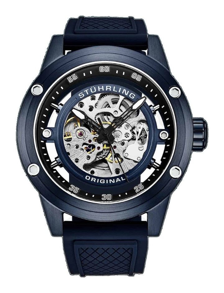 Automatic 50mm Skeleton Blue | Blue Dial
