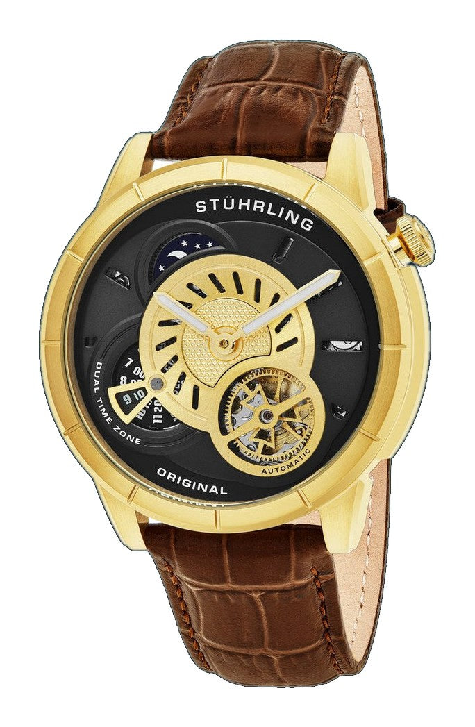 Legacy Brown/Black/Gold Leather | Gold Dial