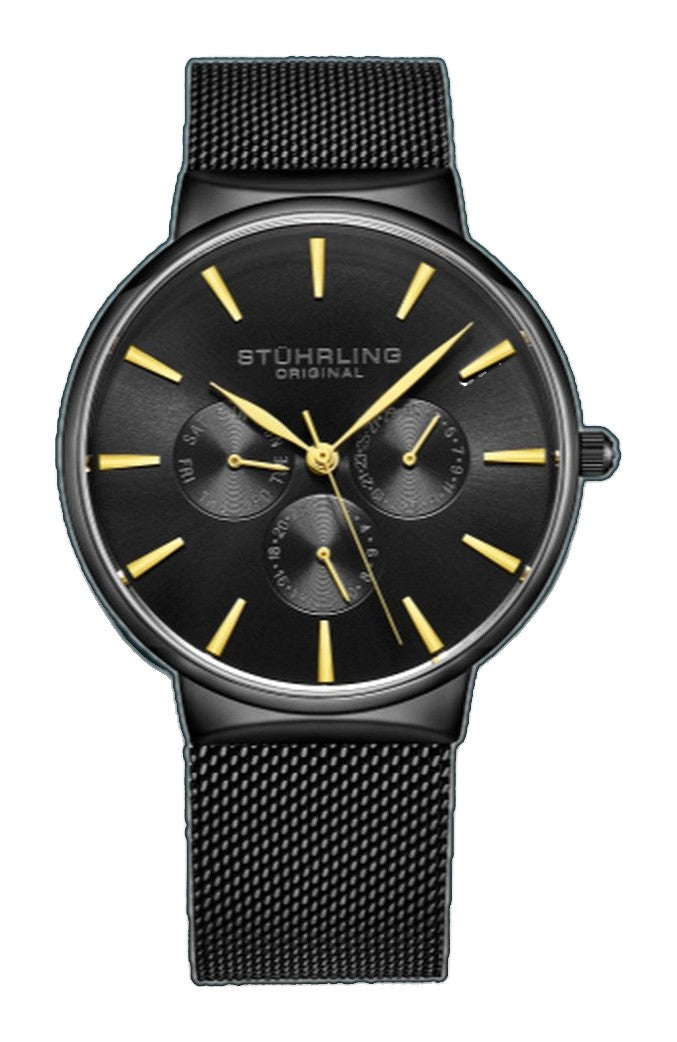 Monaco black/Gold | Black Dial