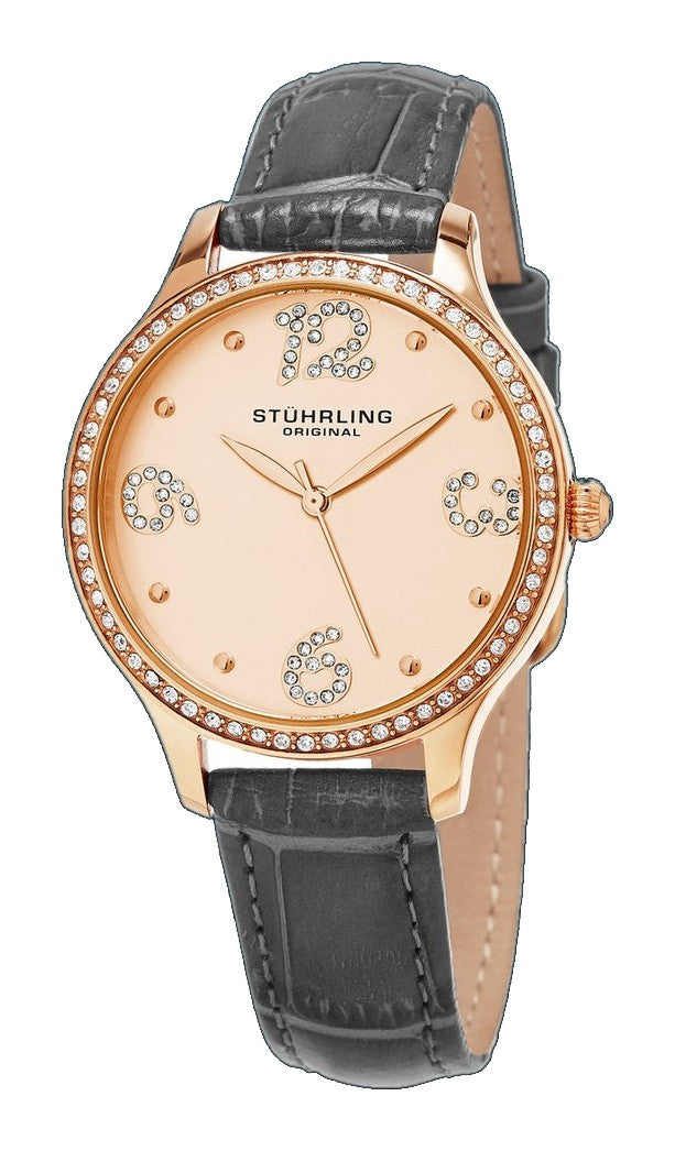 Vogue Gray Leather | Salmon Dial