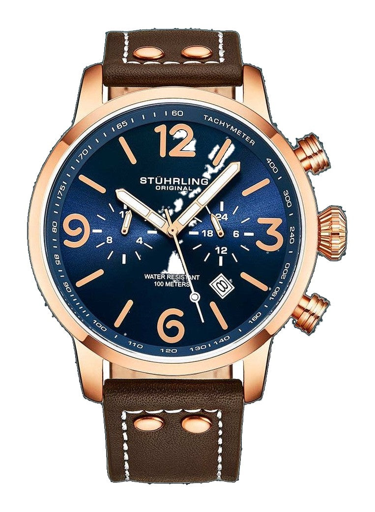 Aviator Blue Dial/ Brown Leather | Blue Dial
