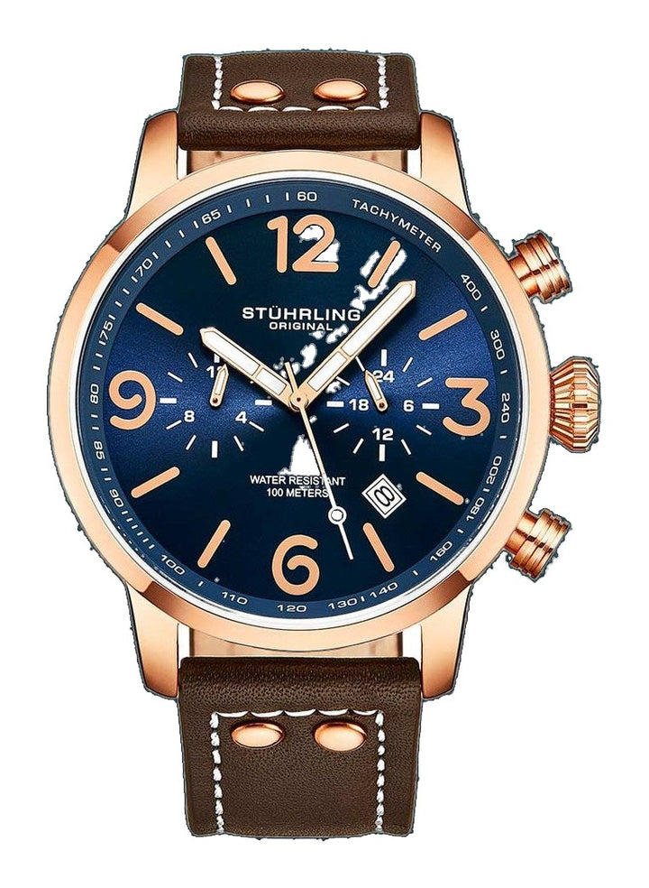 Aviator Blue Dial/ Brown Leather | Blue Dial