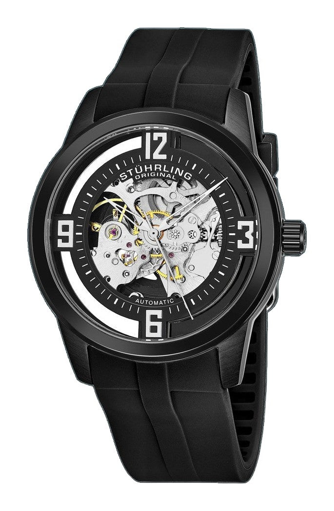 Legacy Black/Black Rubber | Skeleton Dial