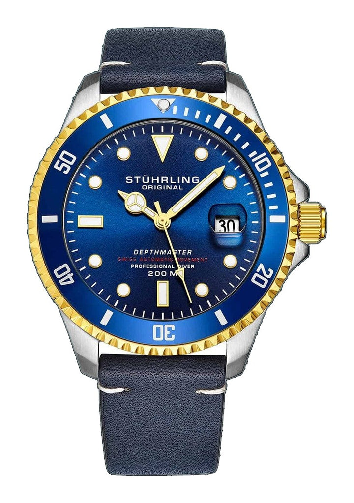 Swiss Automatic Depthmaster 883 42mm Blue/Leather | Blue Dial