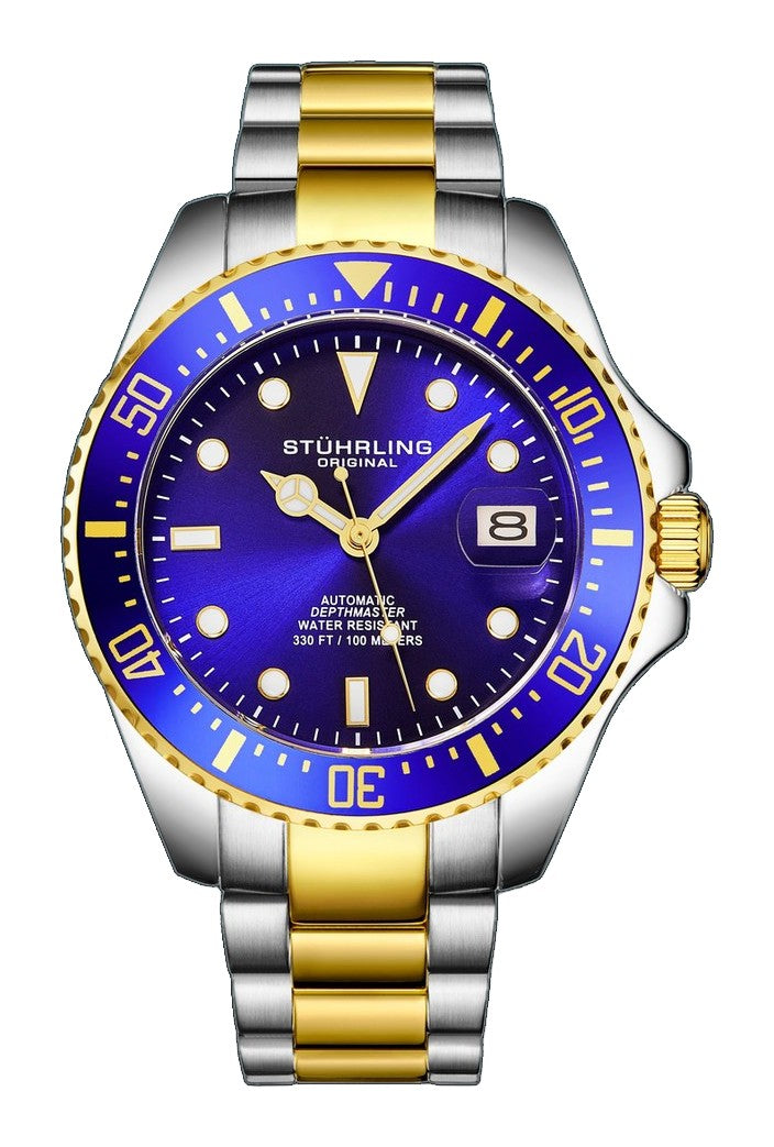 DEPTHMASTER 42MM DIVER Blue and Gold/Stainless Steel | Blue Dial