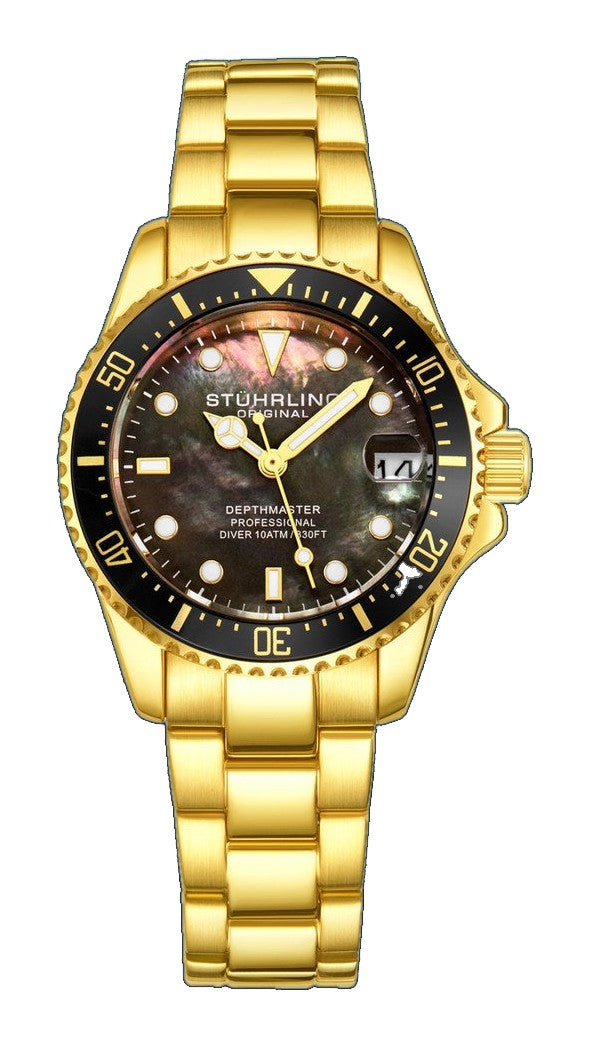 Vogue Gold Stainless Steel | Black Dial