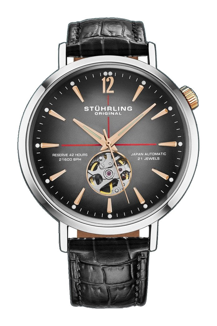 Quasar Skeleton Automatic 42mm Grey/Black | Gray Dial