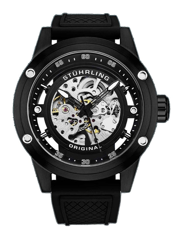 Automatic 50mm Skeleton Black | Black Dial