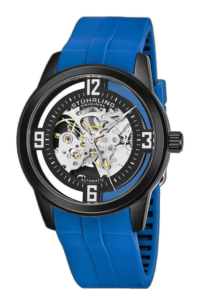 Legacy Blue/Black Rubber | Skeleton Dial