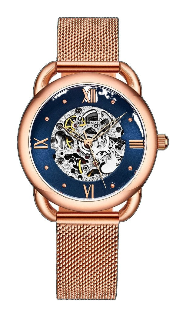 Legacy-3990m.3 Rose Gold Stainless Steel | Blue Dial
