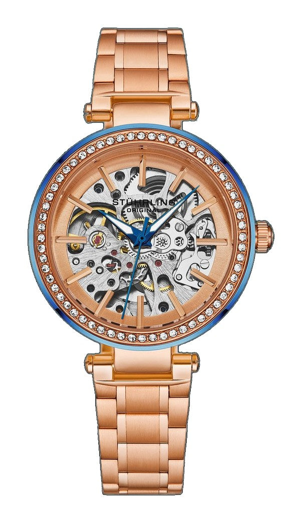 Radiant Elegance Automatic Skeleton Rose/Stainless | Rose Dial