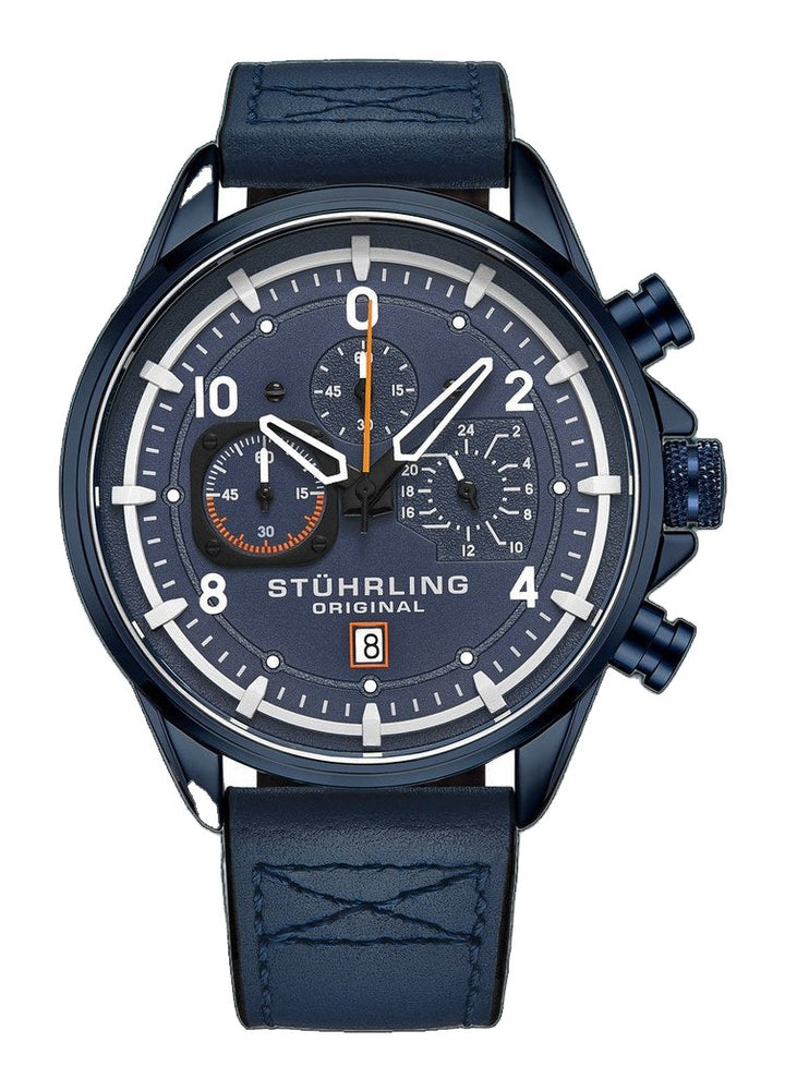 Aviator Watch Blue/Leather | Blue Dial