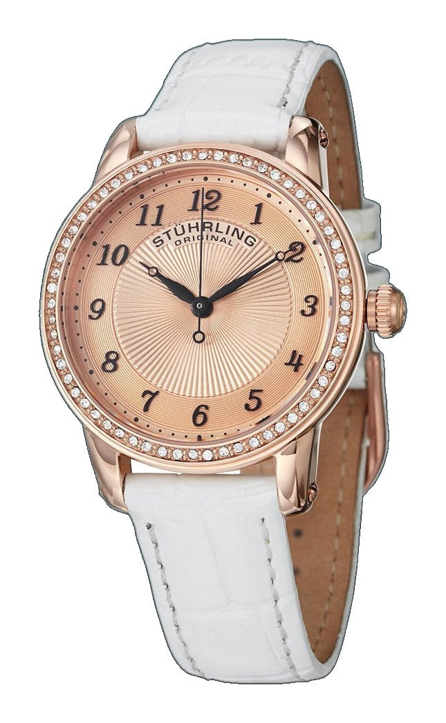 Symphony-651.03 White Leather | Salmon Dial