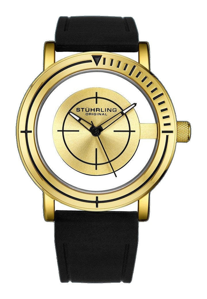 Aviator Black/Gold Black/Gold/Silicone | Gold Dial