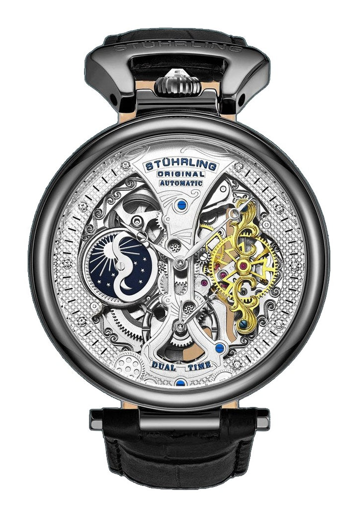 Legacy 3920 Black/Leather | Silver Dial