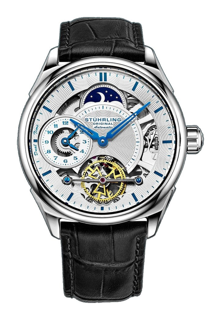 Legacy Automatic 943A Watch Black/Leather | Silver Dial
