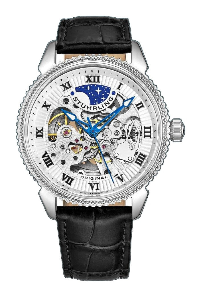 Legacy Black/Leather/White Dial/Silver Case | White Dial