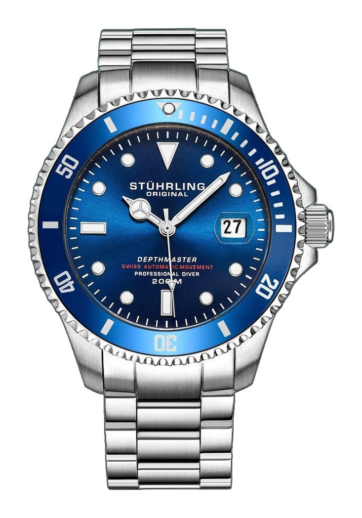 Aquadiver Silver/Blue Stainless Steel | Blue Dial