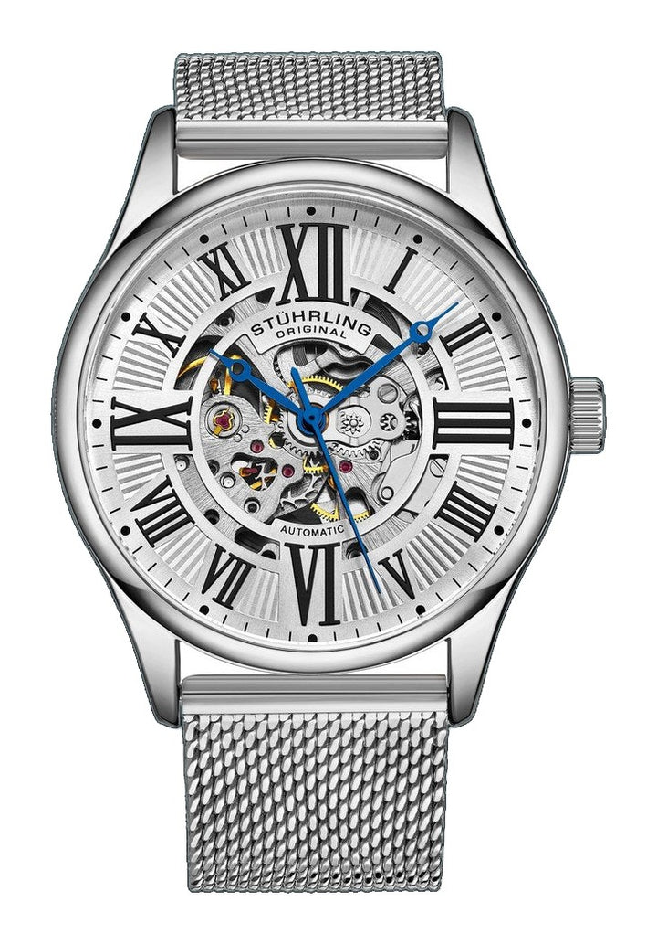 3942M Automatic 42mm Skeleton Silver/Stainless Steel | Silver Dial