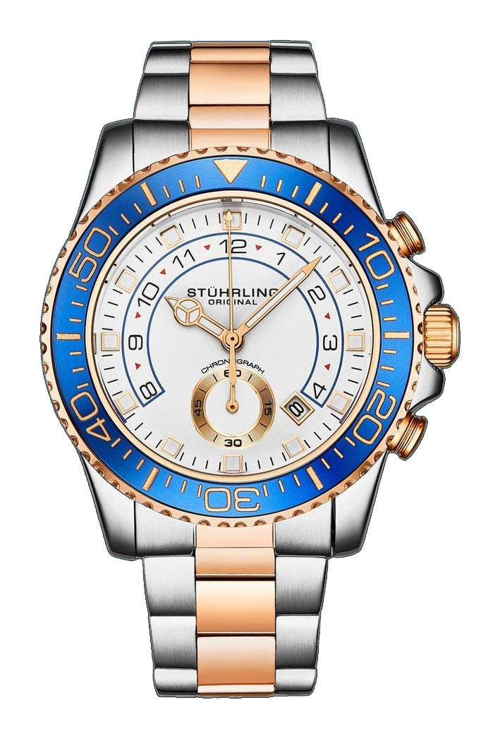 Aquadiver 3966 Rose Gold/Stainless Steel | White Dial