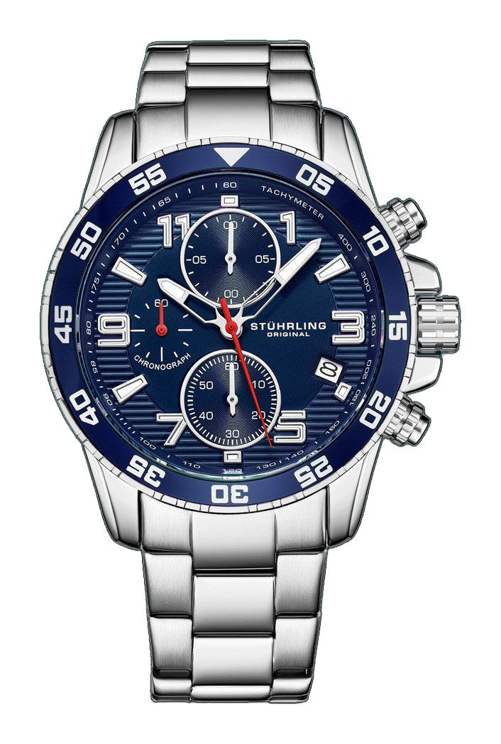 Concorso Quartz 40mm Chronograph Blue Silver/Stainless Steel | Blue Dial