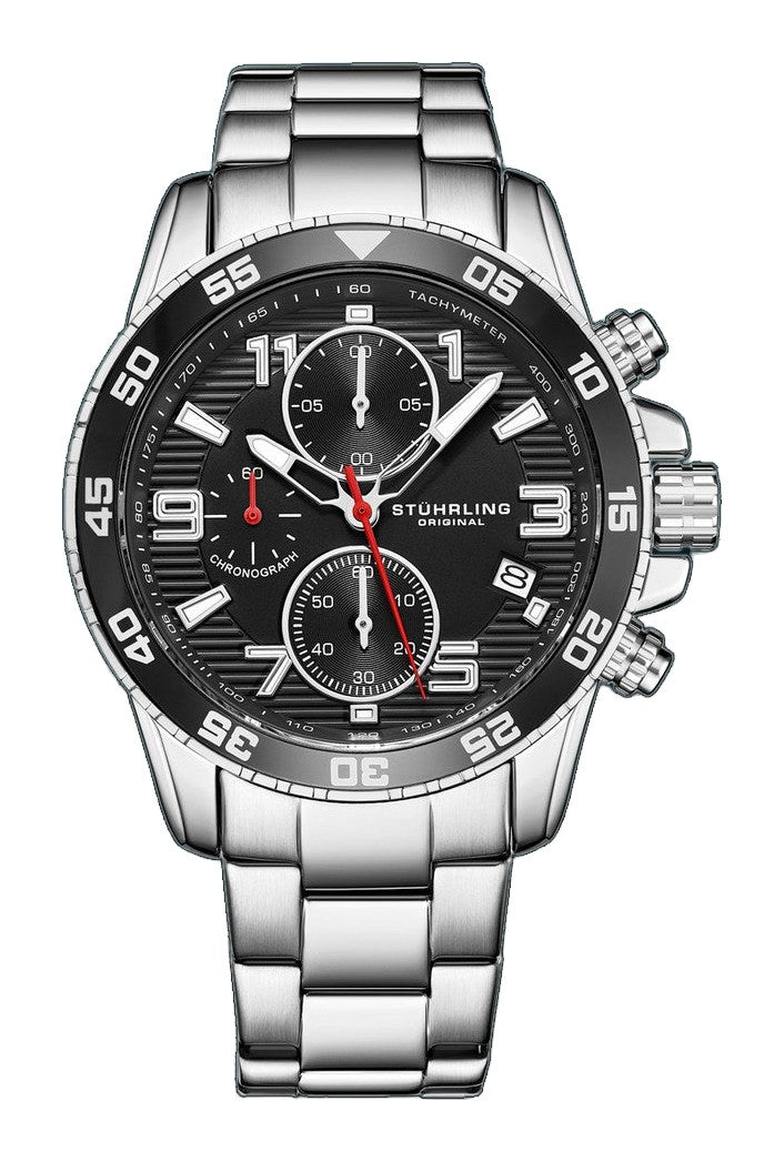Concorso Quartz 40mm Chronograph Black Silver/Stainless Steel | Black Dial