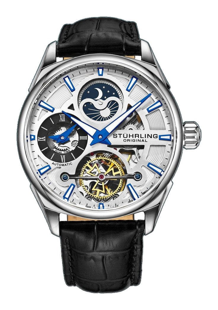 Legacy Black/Leather/Silver Dial/Silver Case 3918.1 | Silver Dial
