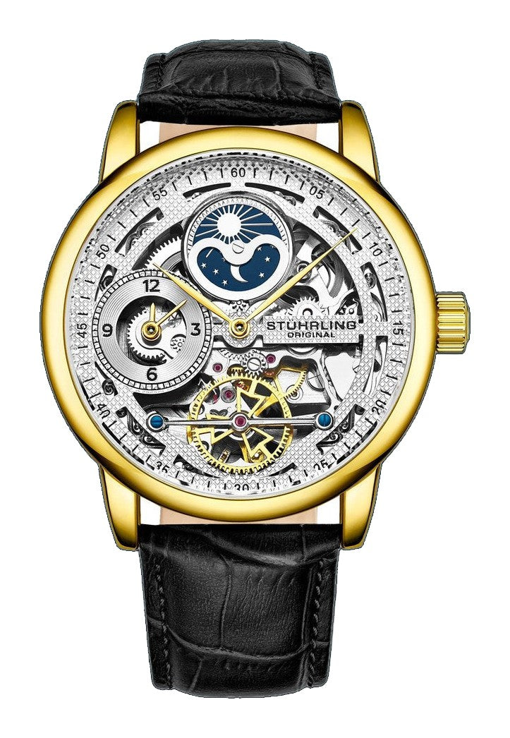 Legacy Black/Leather/Silver Dial/Gold Case | Silver Dial