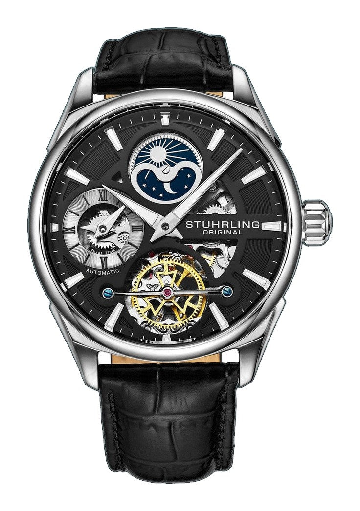 Legacy Black/Leather/Black Dial/Silver Case 3918.2 | Black Dial