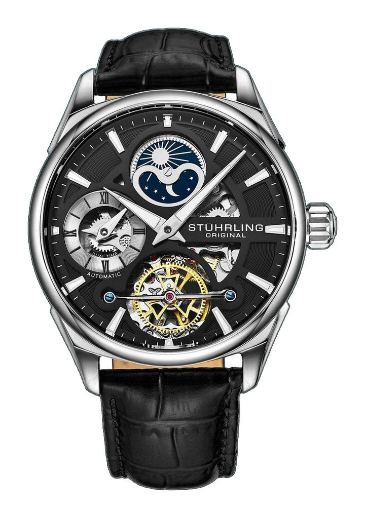 Legacy Black/Leather/Black Dial/Silver Case 3918.2 | Black Dial