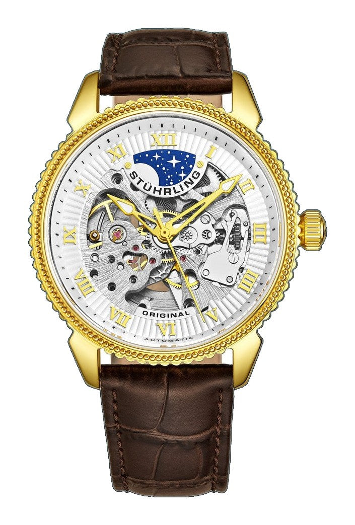 Legacy Brown/Leather/White Dial/Gold Case 3983.2 | White Dial