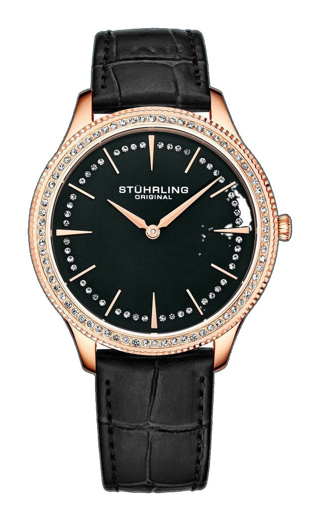 Symphony Black Leather | Black Dial