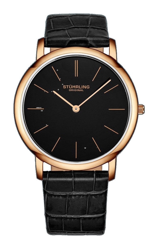 Symphony Black/Leather/Black Dial/Rose/Rose  Case 601.3345K1 | Black Dial
