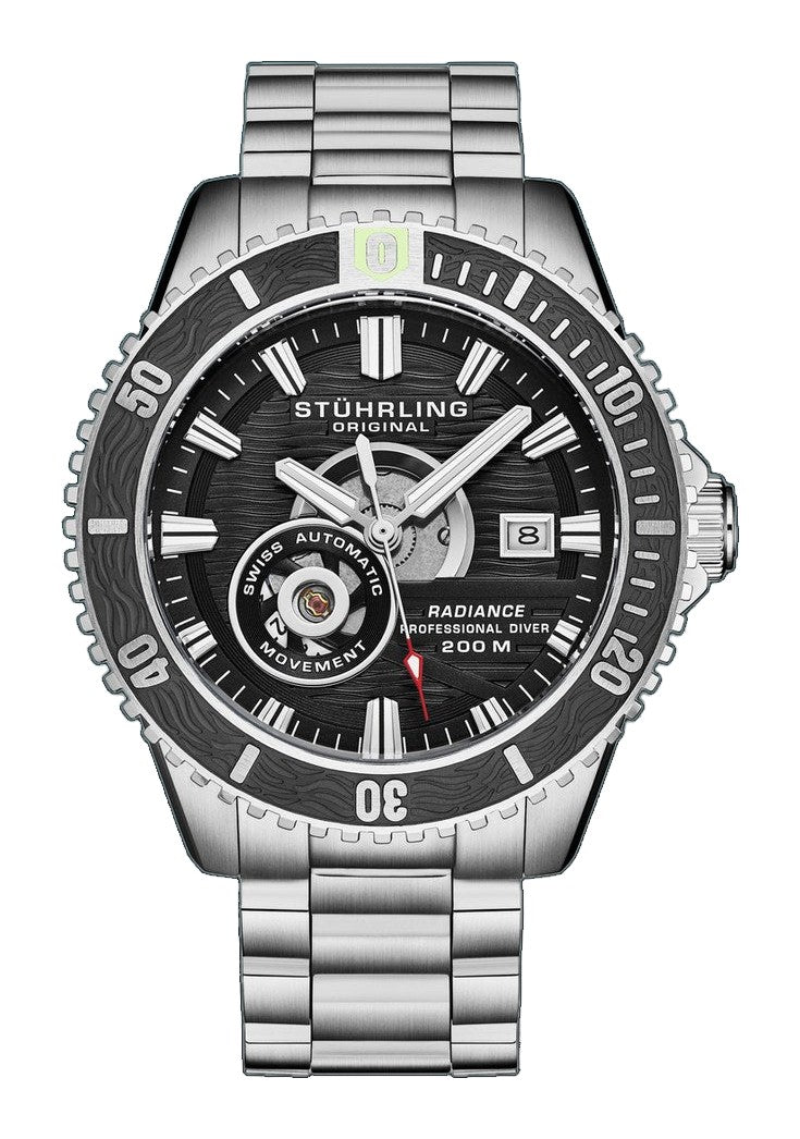 Radiance Automatic 44mm Skeleton Black/Silver | Black Dial