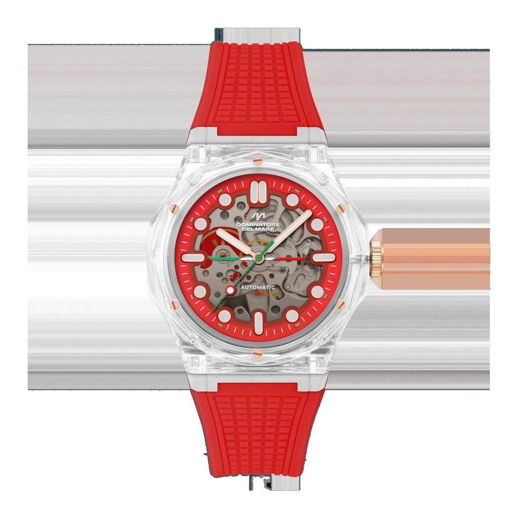 Ravello Automatic Red / Silicone | Red Dial