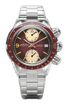 VS1 Burgundy/Stainless Steel | Burgundy Dial