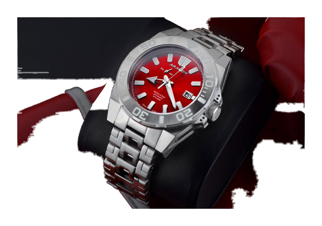Silverjet AM/PM NH37 Automatic Red Dial | Red Dial