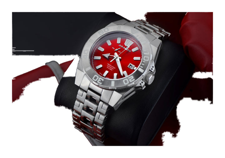 Silverjet AM/PM NH37 Automatic Red Dial | Red Dial